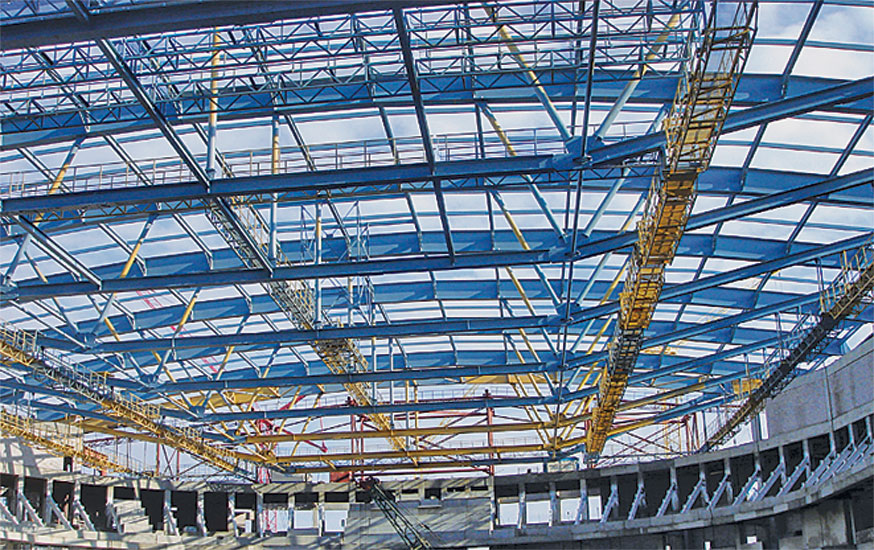 Металлические конструкции покрытия "Уфа-Арена"