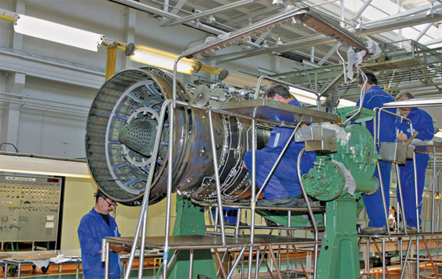 Өфө моторҙар эшләү производство берекмәһе. Авиадвигателдәр цехы.