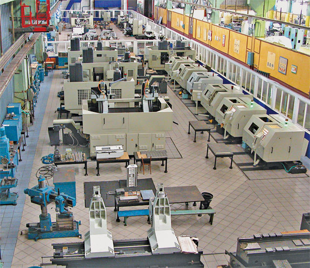 Стерлитамакский станкостроительный завод. Участок по сборке обрабатывающих центров.