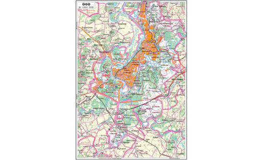 Карта города ӨФӨ, ҡала